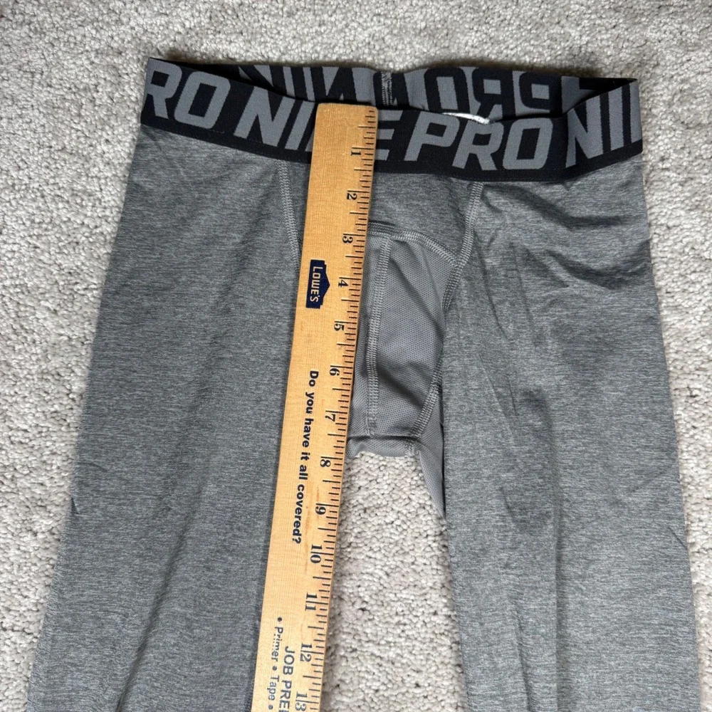 Nike Pro Kids Medium Dri-FIT Compression Tights Gray Heathered Leggings Size M